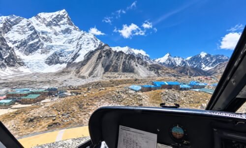 gorakshep to lukla heli flight